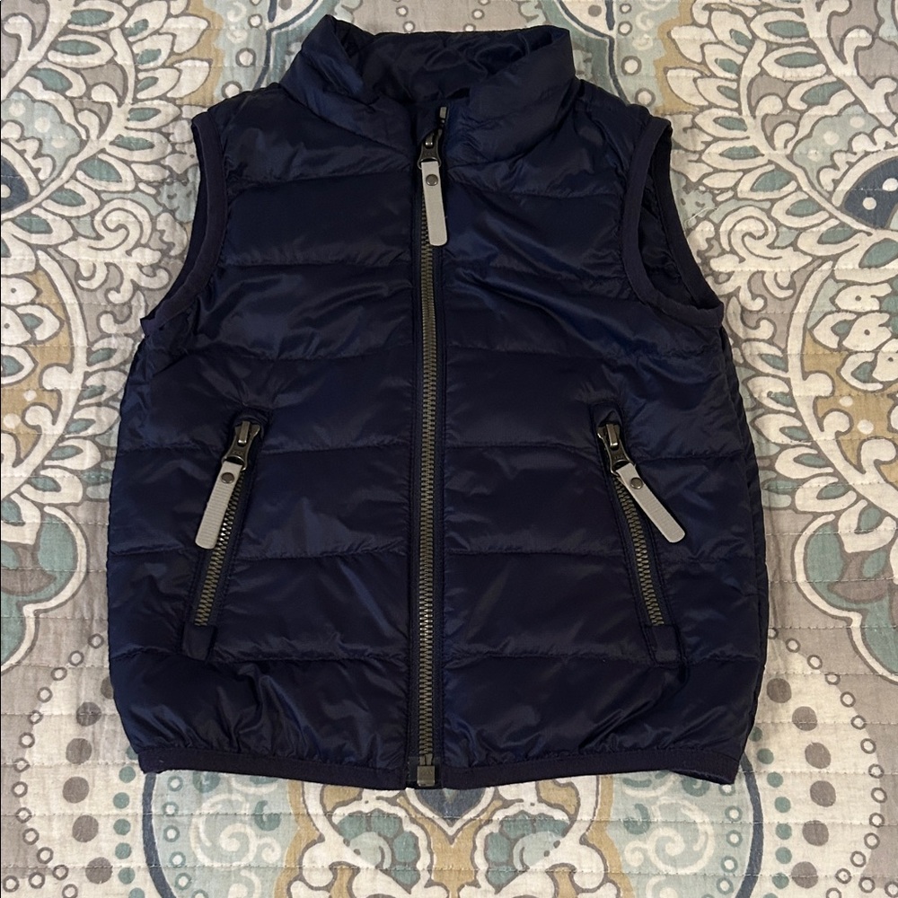 Hanna Andersson Navy Quilted Vest